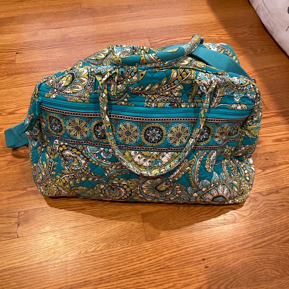 Vera Bradley peacock weekender